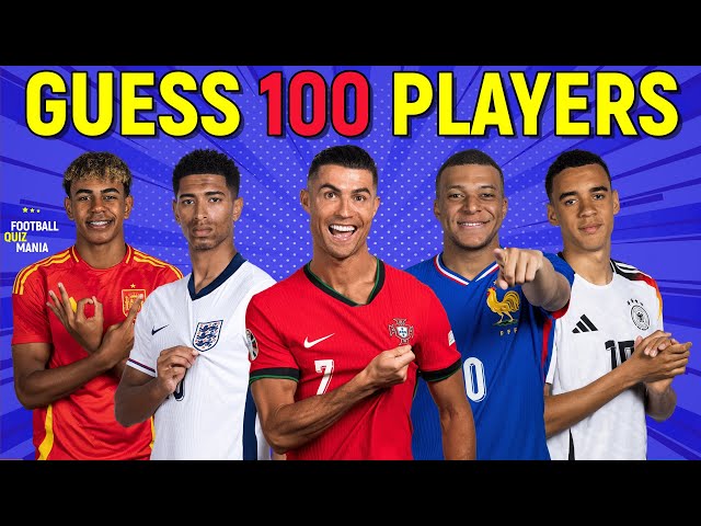 Guess 100 EURO Players in 3 Seconds | Fast Football Quiz 2024 #football #euro2024 #footballquiz