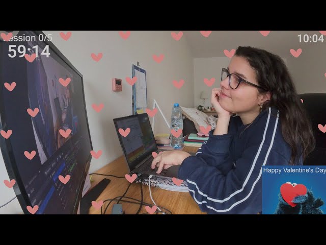 LIVE 🔴 | 5-HOUR STUDY WITH ME 💖💘 VALENTINE'S DAY 💌 | POMODORO METHOD (60/10) ⏳