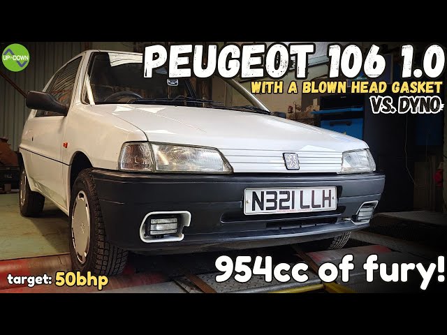 Can a PEUGEOT 106 with a TINY broken engine survive the dyno?