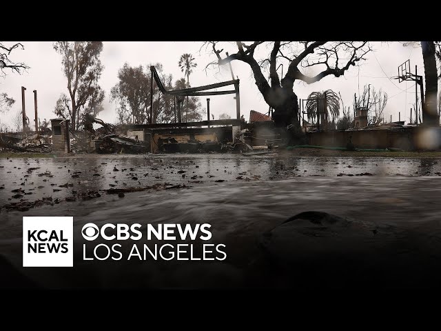 Major storm hitting Southern California brings mudslide risk to wildfire-ravaged areas