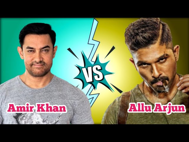 Aamir Khan Vs Allu Arjun Top 10 Highest Grossing Movies Comparison 🤯Box Office Tracker