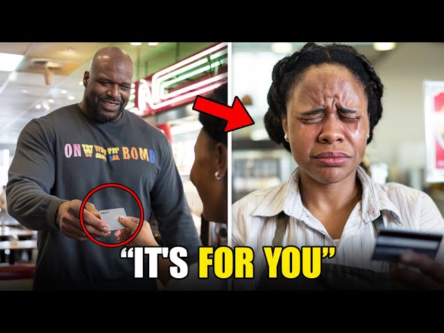 Black Waitress Pays for Shaquille O'Neal's Meal, The Next Day She Gets the Surprise of Her Life!