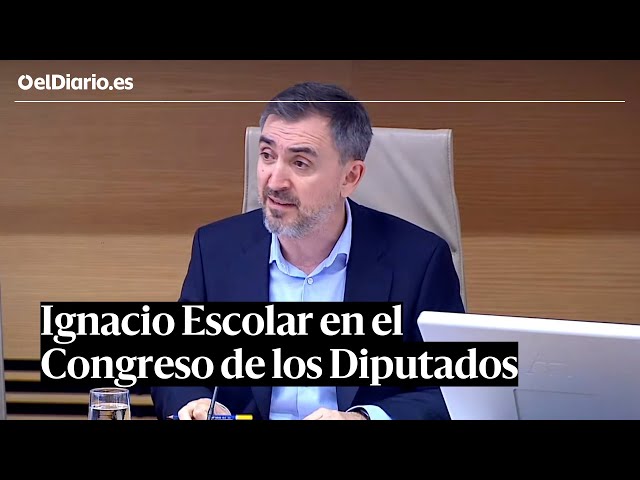 IGNACIO ESCOLAR comparece en el CONGRESO: "El derecho a recibir información veraz está en riesgo"