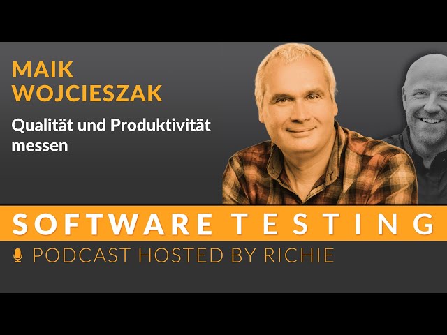 Qualität und Produktivität messen - Maik Wojcieszak