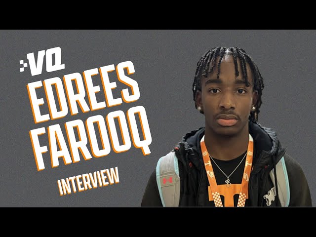 Edrees Farooq has Tennessee Football on top of his recruitment after Junior Day | Volunteers Recruit