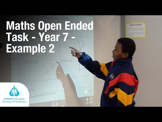 Maths Open Ended Task Year 7 Example 2