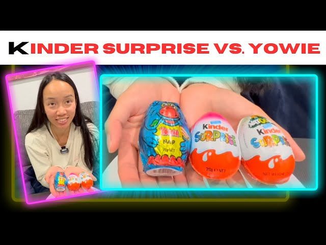 Kinder Surprise 🇮🇹 vs Yowie 🇺🇸 - Chocolate with toy inside review.