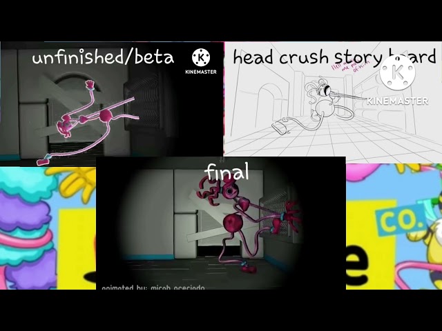 every mommy long legs beta death unfinished story board head crush poppy playtime