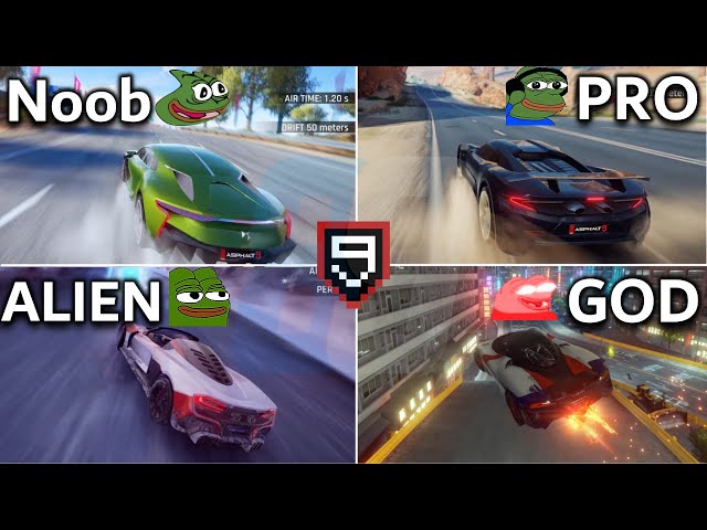 ASPHALT 9 LEGENDS - NOOB VS PRO VS ALIEN VS GOD PT - 13