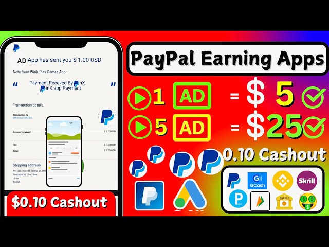 Minimum Withdraw $0.3 Only 🤑| New PayPal Cash Earning App 2025 | Earn PayPal Money Upto $205 Daily 🔥