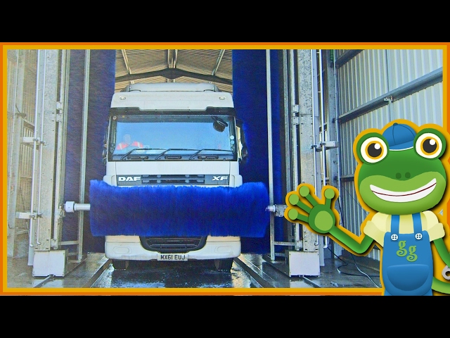 Giant Truck Wash For Children | Gecko's Real Vehicles