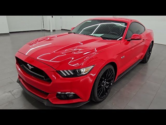 THE CLEANEST 2015 FORD MUSTANG GT PREMIUM PERFORMANCE RACE RED STICK SHIFT WALKAROUND 14677Z SOLD!