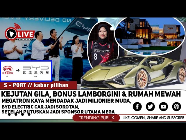 SEANTERO KOREA HEBOH !! KEJUTAN BYD ELECTRIC CAR KE MEGA BENAR2 GILAK..RUMAH & LAMBORGINI DIBERIKAN