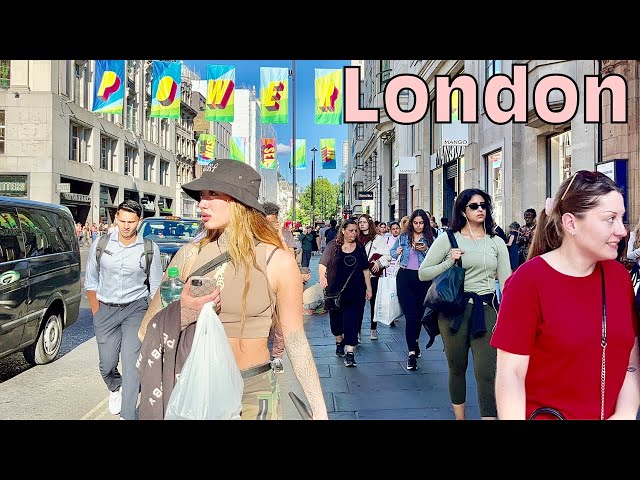 Summer Walk In London: A Streetview Tour, London 4k HDR