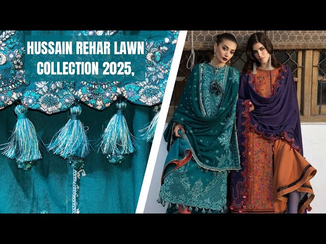 Hussain Rehar Lawn Collection 2025 || Hussain Rehar luxury Collection || Fancy Dress Material