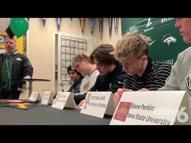 Five more Eagle High seniors sign letters of intent at football signing day