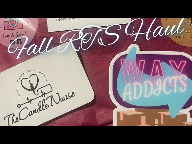 The Candle Nurse RTS Haul #vendorwax #waxcommunity