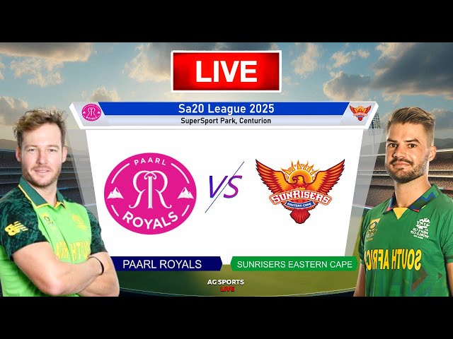 🔴Sunrisers Eastern Cape vs Paarl Royals  | SEC vs PR | Qualifier 2 SA20 League 2025 Live | Live