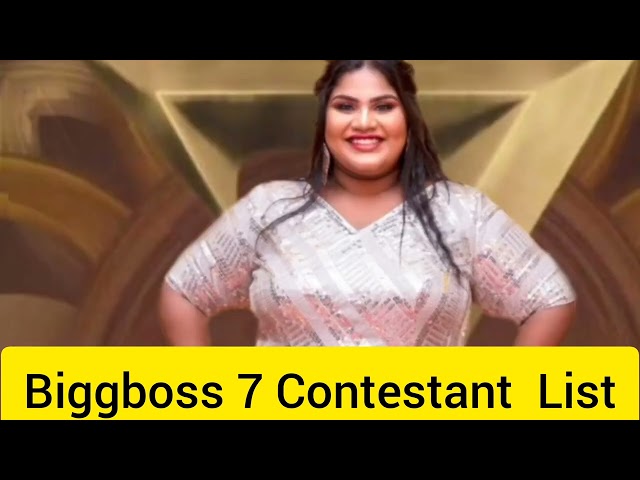 BiggBoss Season7 Tamil Contestant List l 1st October 2023 Grand Final Today