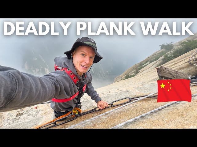 World's DEADLIEST Hike - CHINA'S Huashan Plank Walk 🇨🇳