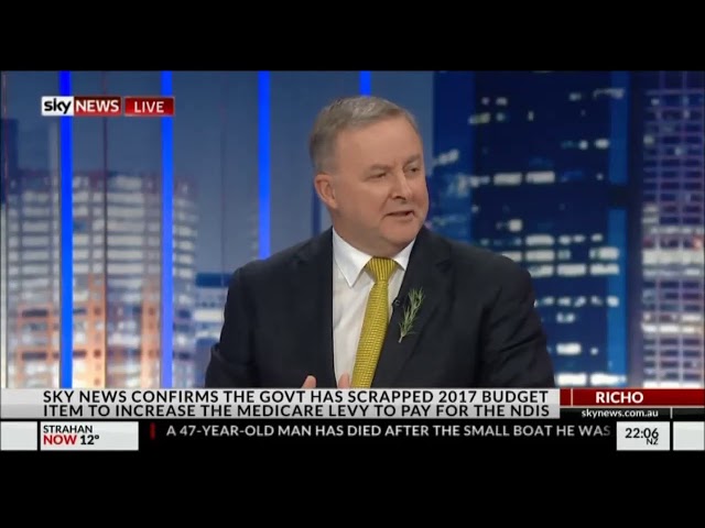 Tax Cuts - Richo - Sky News - 25 April 2018