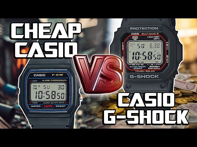 Casio barato vs Casio G-Shock: ¿Vale la pena el costo adicional del G-Shock?