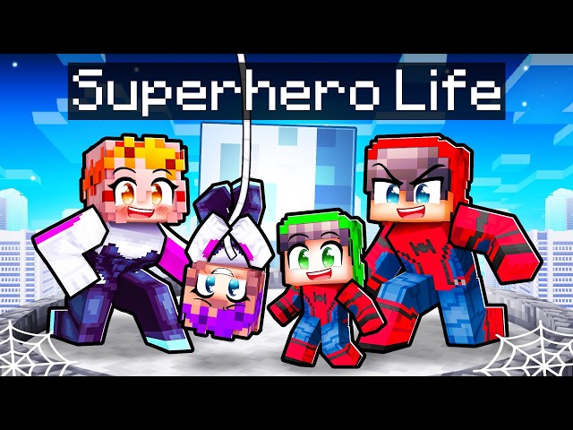 Having a SUPERHERO Life in Minecraft!