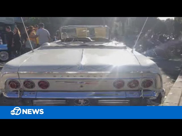 Walk through a lowrider car show -- 360 video experience!