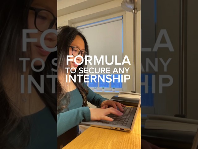 Get *ANY* internship by following this formula 🫢