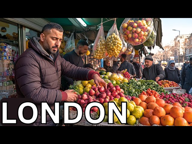 🇬🇧 LONDON STREET FOOD, WALTHAMSTOW MARKET, WETLANDS AND TOTTENHAM HALE, SCENIC LONDON WALK, 4K HDR