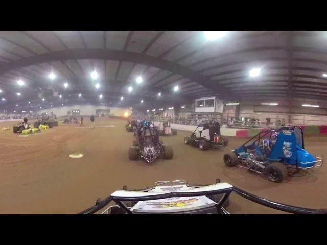 #98 Brooklynn Utz - Jr Sprint - 2-6-2021 Heart of america speedway- In Car Camera