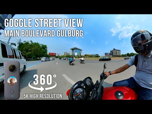 Google Street View - Streets Of Lahore Main Boulevard Gulburg - Insta360 OneX2.