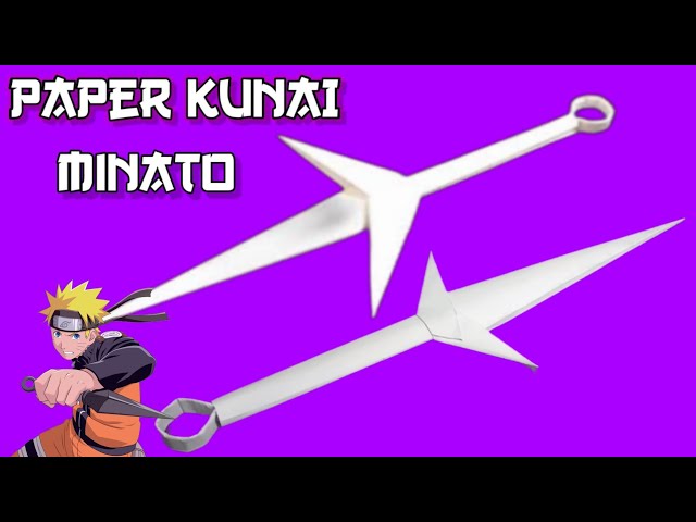 HOW TO MAKE A PAPER KUNAI | PAPER KUNAI MINATO YAPIMI | PAPER SWORD ORIGAMI