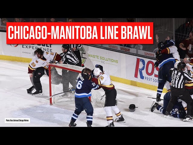 Manitoba Moose And Chicago Wolves See Third-Period Brawl Ahead Of All-Star Break