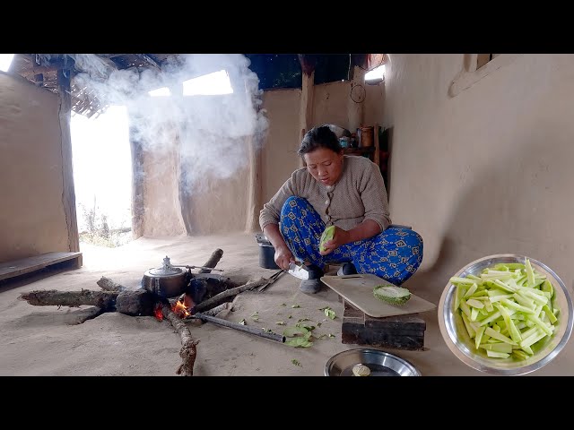 sarmila in the kitchen cooking || life in rural Nepal || Bhumi village vlogs @bhumicooking