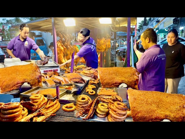 Best Cambodian Street Food 2024 !​ Grilled Pork Ribs, Duck, Fish, Pigs intestine & more