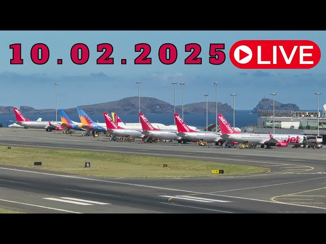 LIVE ACTION From Madeira Island Airport 10.02.2025