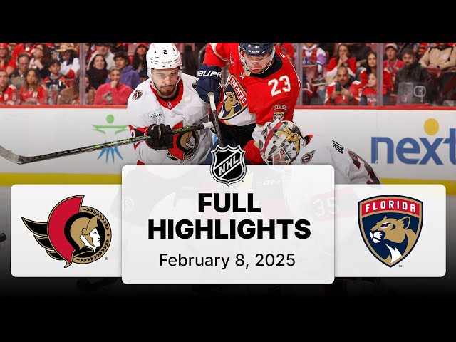 NHL Highlights | Senators vs. Panthers | February 08, 2025