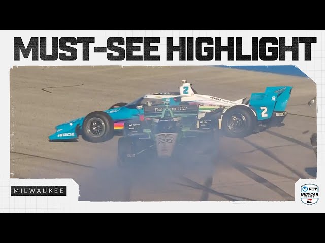 Josef Newgarden, Marcus Ericsson collide at Milwaukee | INDYCAR