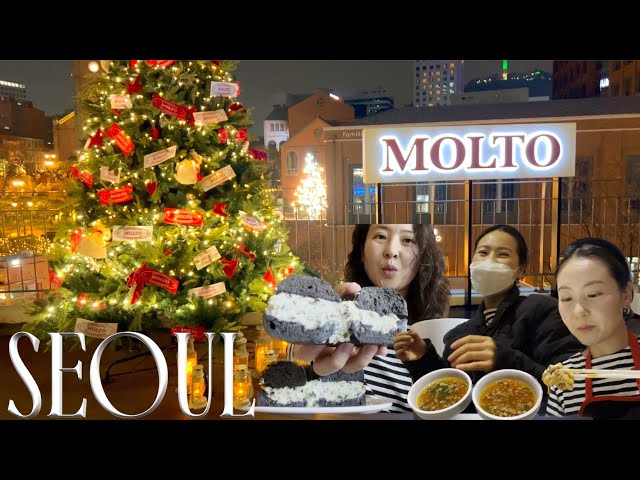 eng) seoul 1night vlog , Here are some good restaurants and must-go places in Seoul