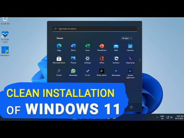 ⚙️ Clean Installation of Windows 11 On a Computer or Laptop from a Bootable Flash Drive or Disk