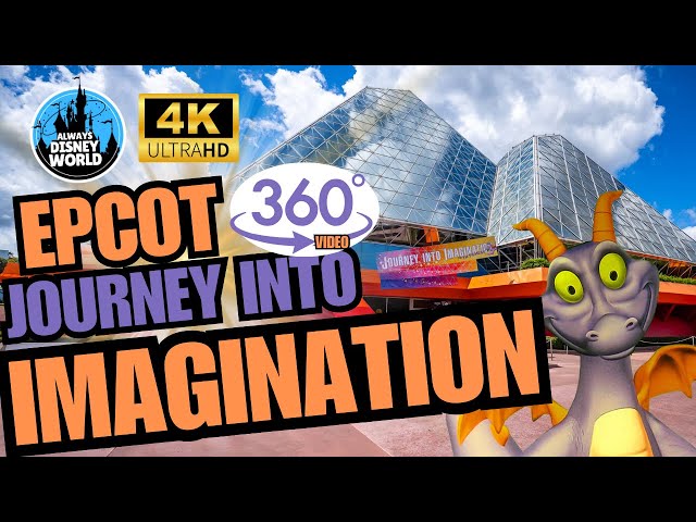 POV 360 Degree Video 4K Disney World Journey Into Imagination Full Ride Experience 2025