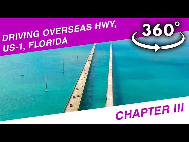 Driving Overseas HWY US-1: Hog Key to Lower Matecumbe Key (Part 3) - 360° VR Video