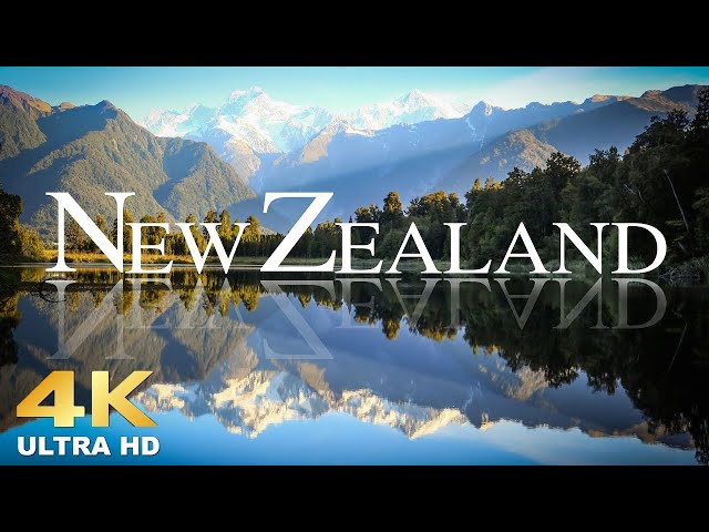 #1 New Zealand 4K VIDEO • Beautiful Scenery & Sad Piano, Relaxing Music • Scenic Relaxation Film