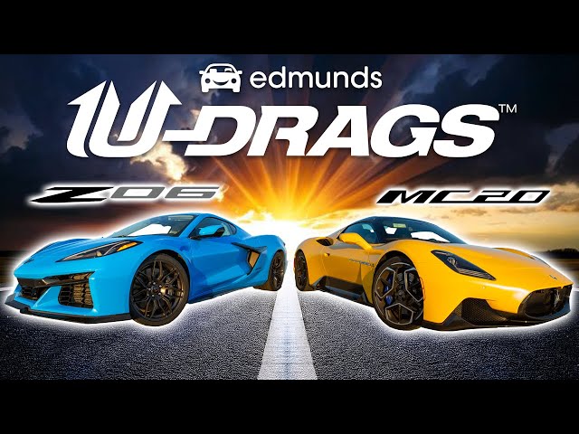 U-DRAG RACE: Chevrolet Corvette Z06 vs. Maserati MC20 Cielo | Handling, Quarter Mile & More