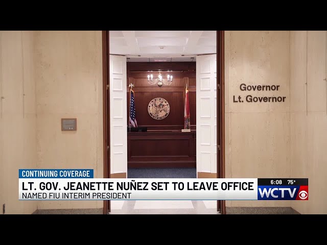 Florida International University board passes motion to name Lt. Gov. Jeanette Nuñez interim pres...