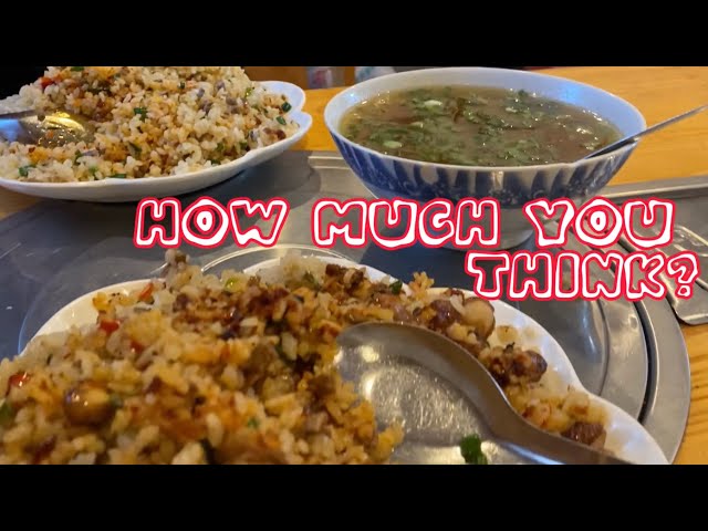 Cost in China: Beef Red Bean Fried Rice & Beef Broth!