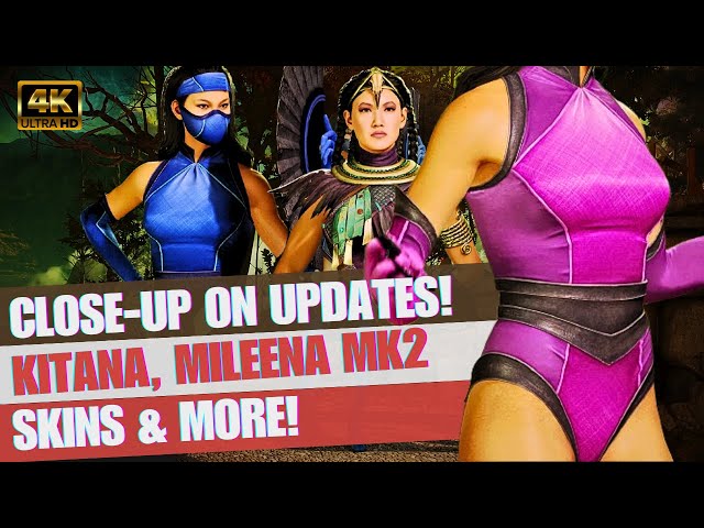 Close-up on Kitana & Mileena's Skins From MK2! Mortal Kombat MK1 New Season & Khaos Reigns Updates