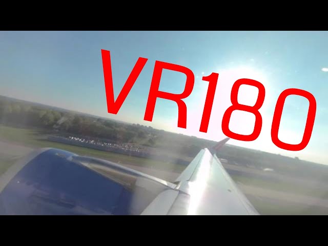 VR180 Flight Flying from Minneapolis! Airplane Takeoff in Oculus Meta Quest 2 for YouTubeVR. Vuze XR