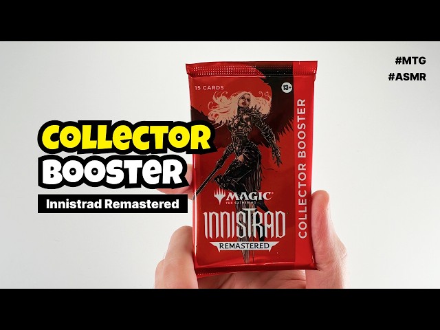 MTG Innistrad Remastered Collector Booster ASMR opening #asmr #mtg #unboxing